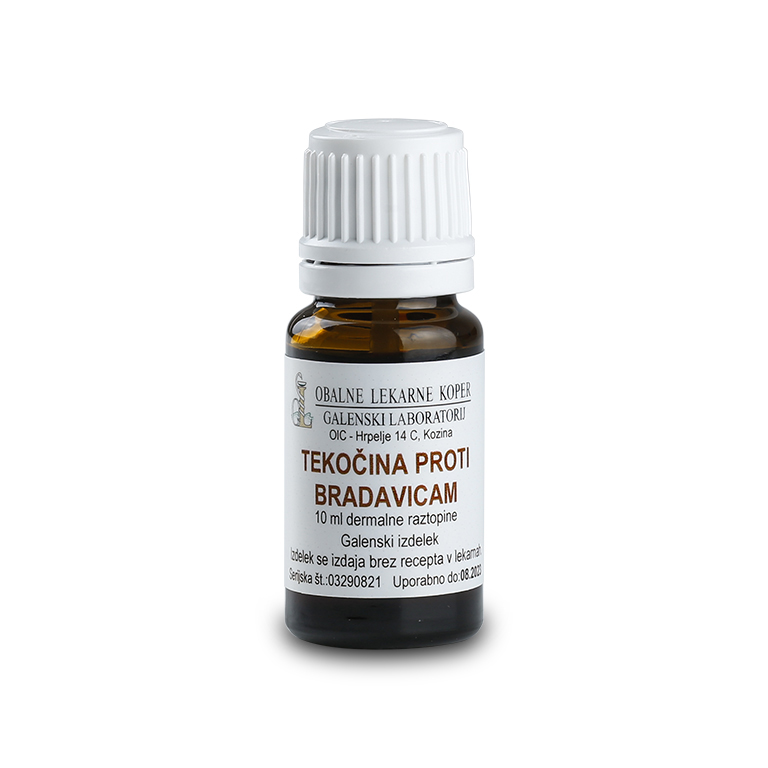 Tekočina proti bradavicam 10 ml