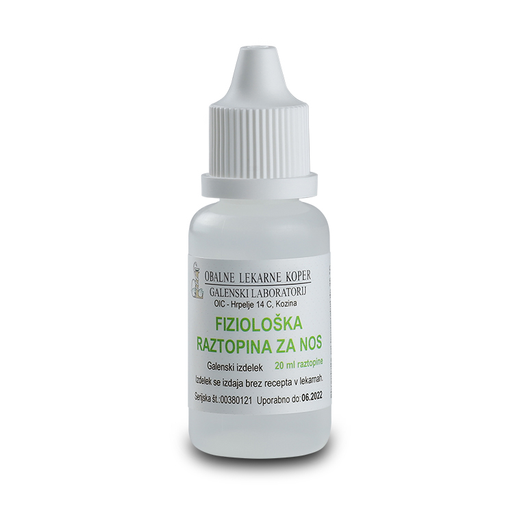 Fiziološka raztopina za nos 20 ml