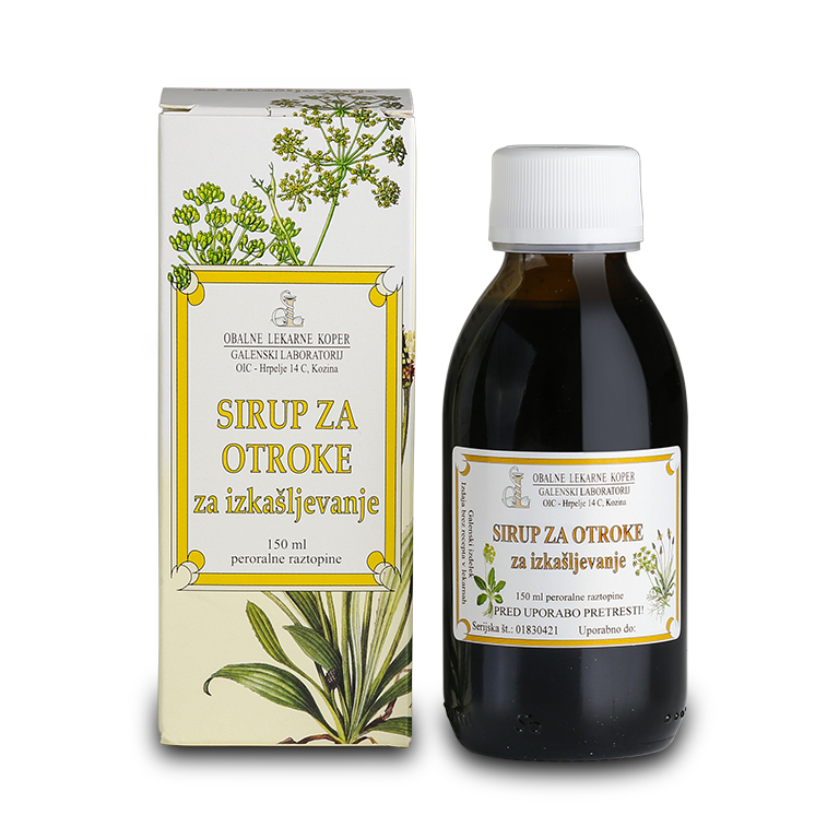 Sirup za izkašljevanje za otroke 150 ml