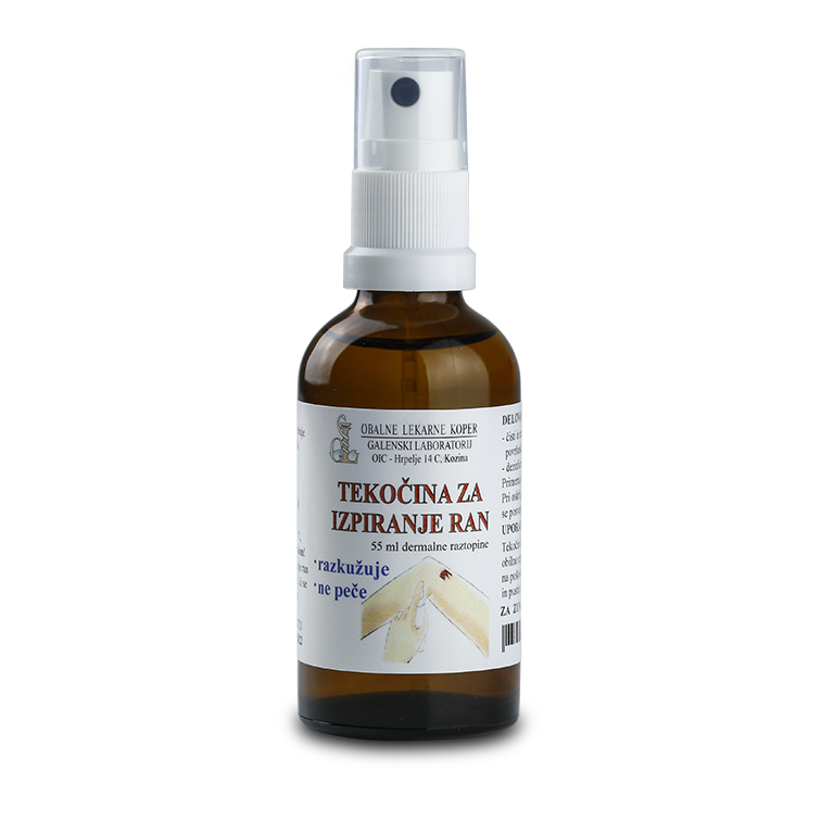 Tekočina za izpiranje ran 55 ml
